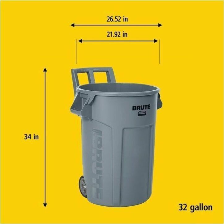 Rubbermaid Commercial Vented Wheeled Brute Container