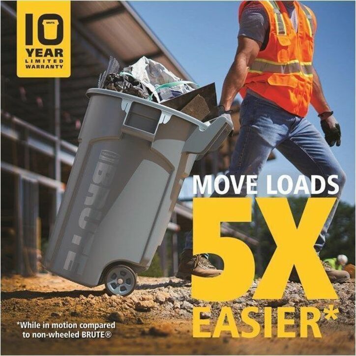 Rubbermaid Commercial Vented Wheeled Brute Container