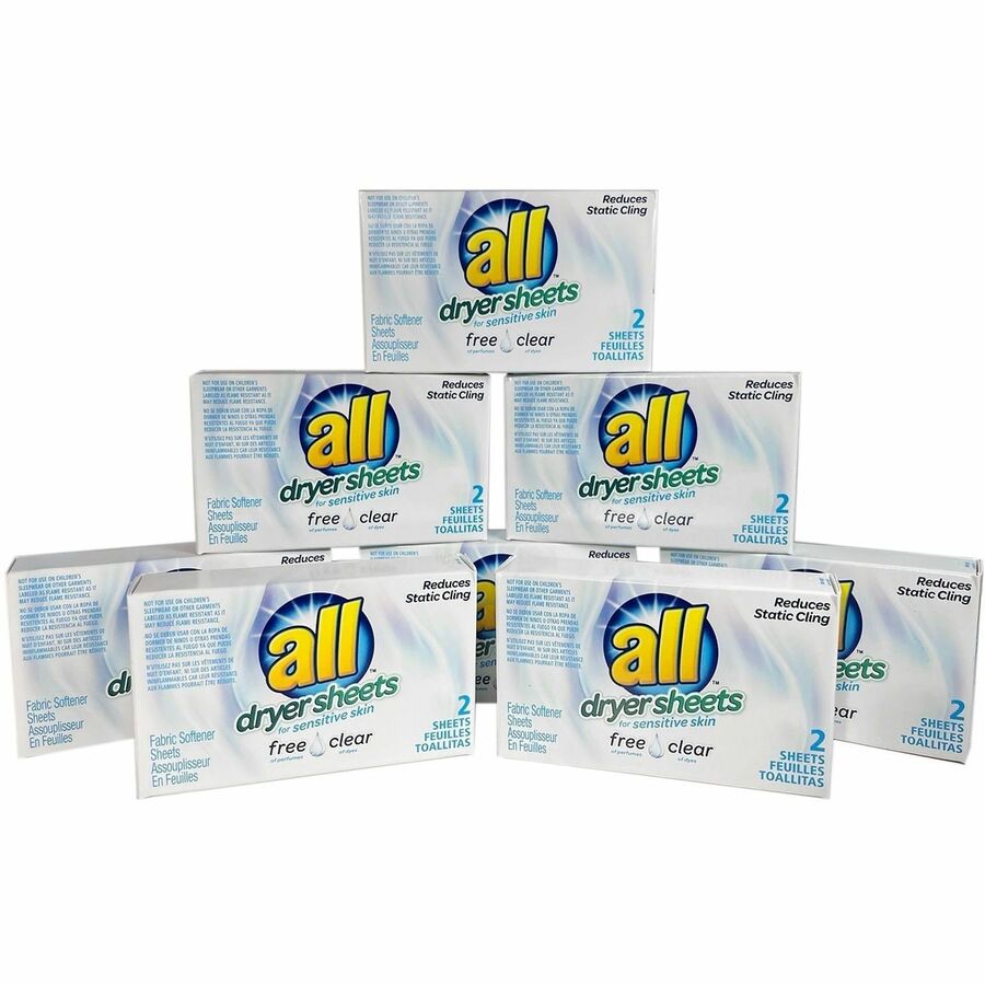 All free & clear Single-Use Dryer Sheets