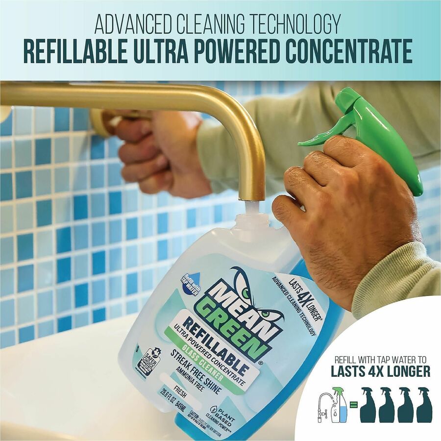 Mean Green Refillable Glass Cleaner Concentrate