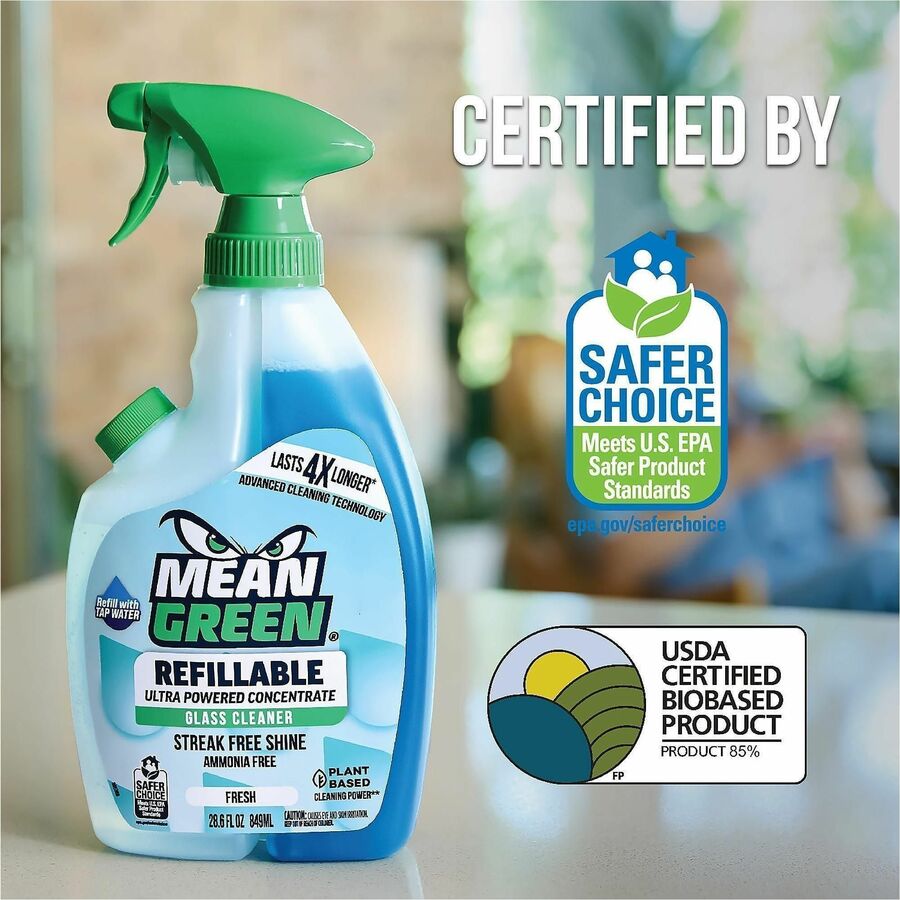 Mean Green Refillable Glass Cleaner Concentrate