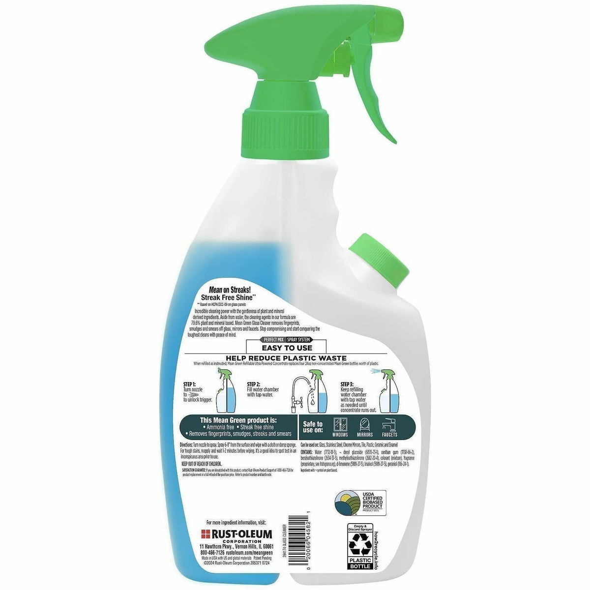 Mean Green Refillable Glass Cleaner Concentrate