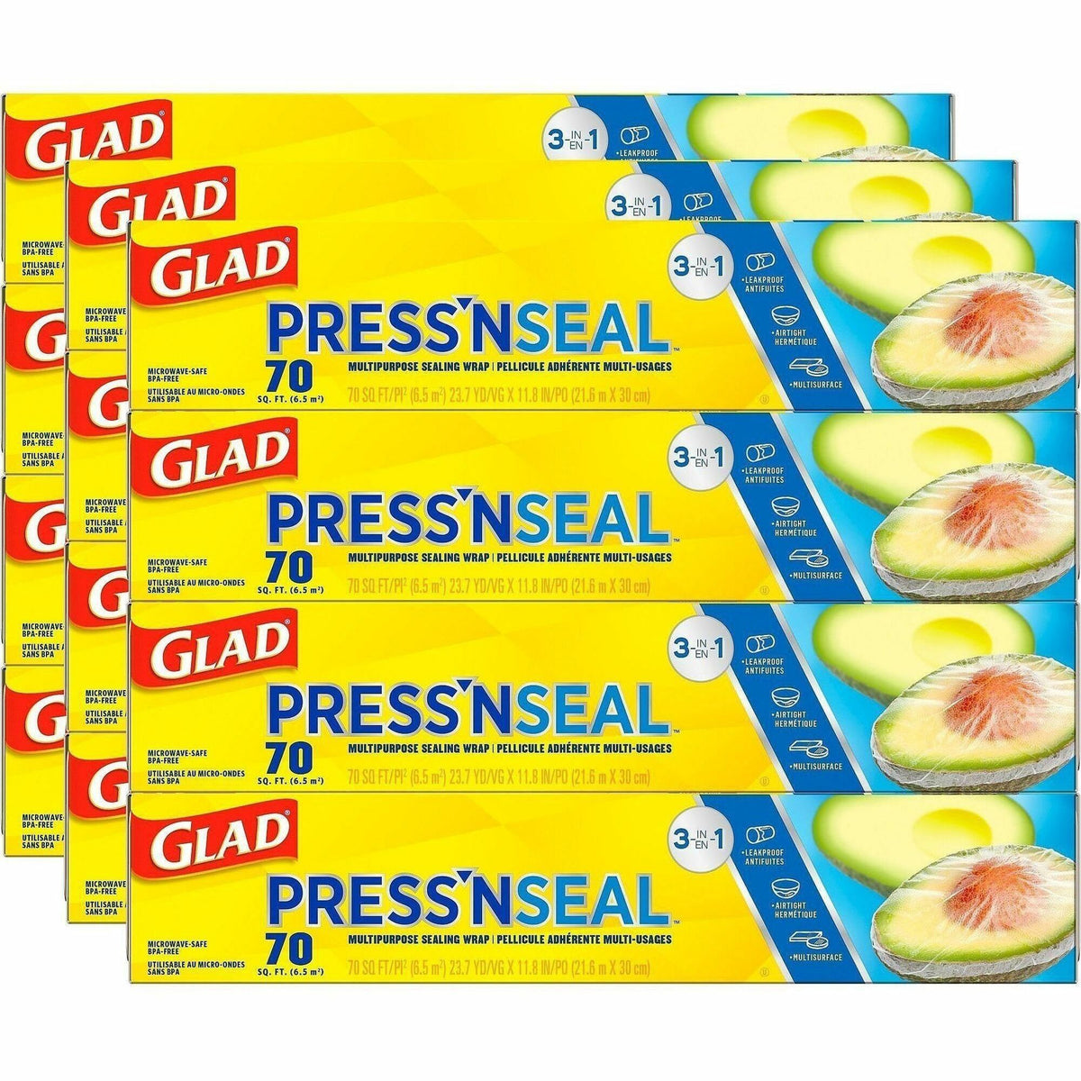 Glad 70 Square Foot Press'n Seal Food Plastic Wrap