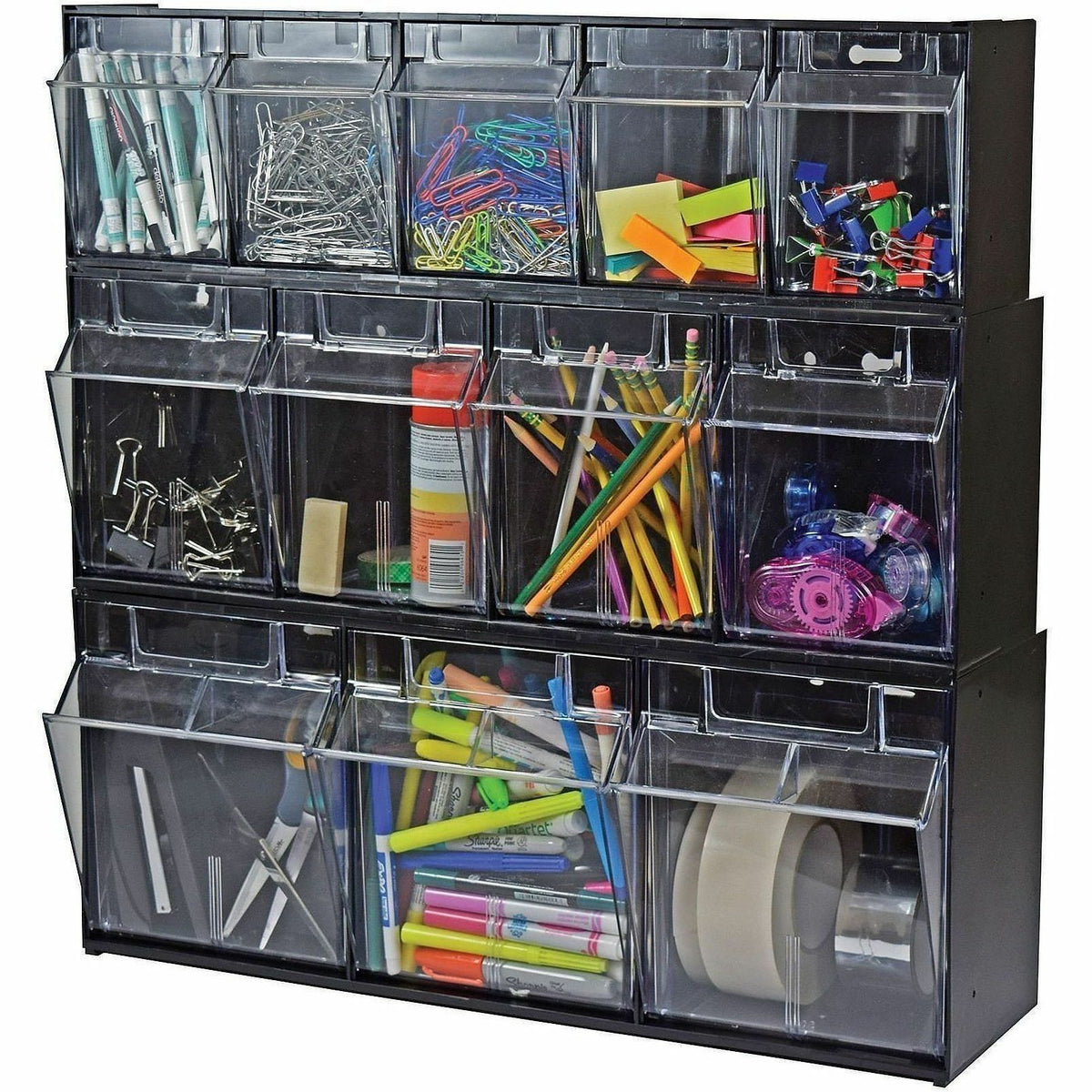 Deflecto Modular Tilt Bin Storage System