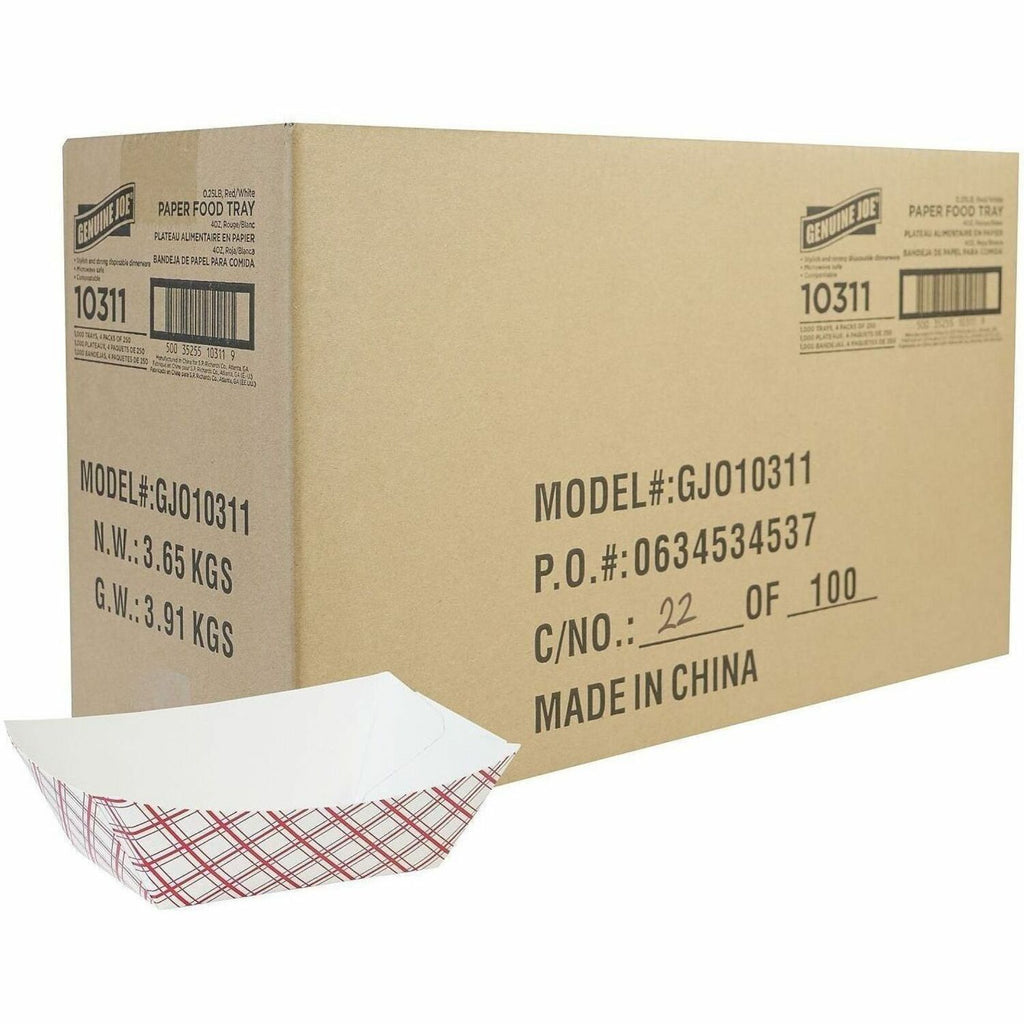 Genuine Joe Paper Food Tray