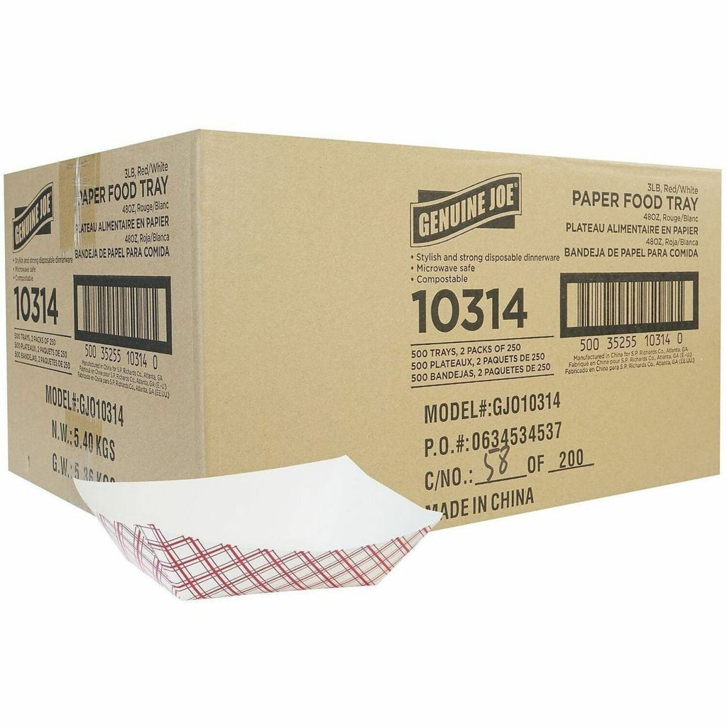 Genuine Joe Paper Food Tray