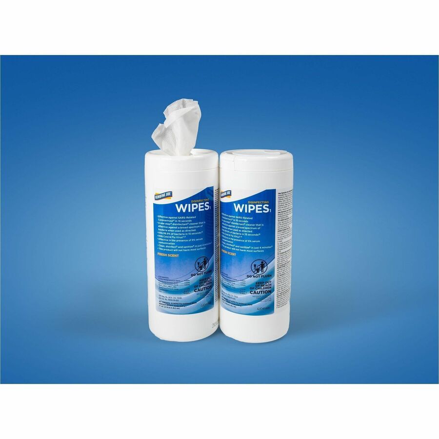 Genuine Joe Broad-Spectrum Disinfectant Wipes