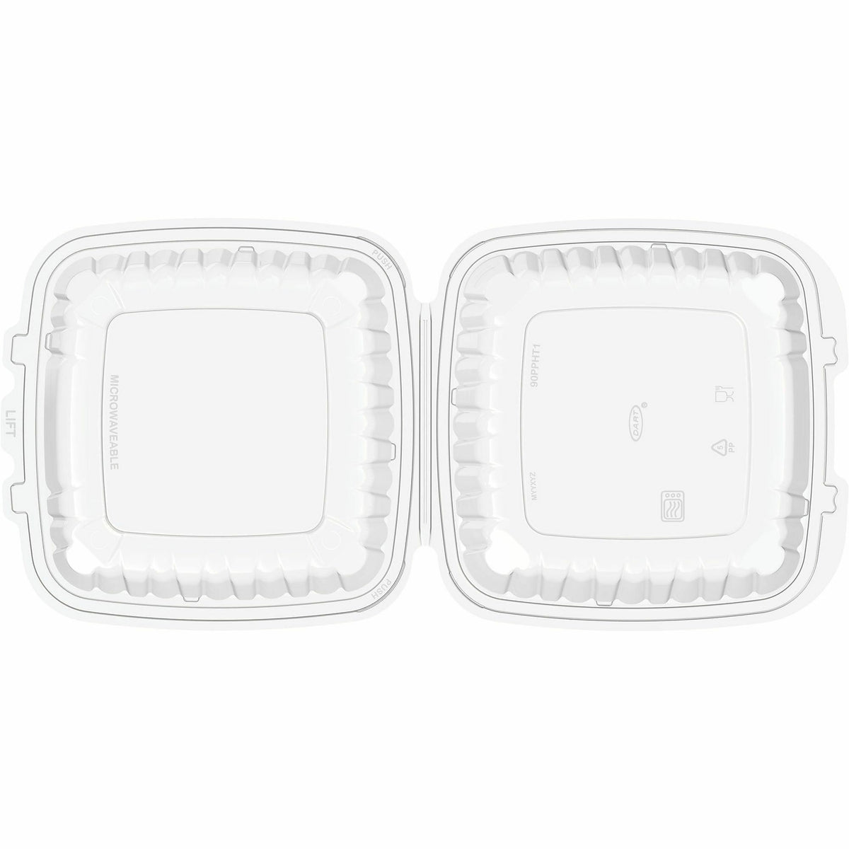 Dart 9" Hinged Food Container