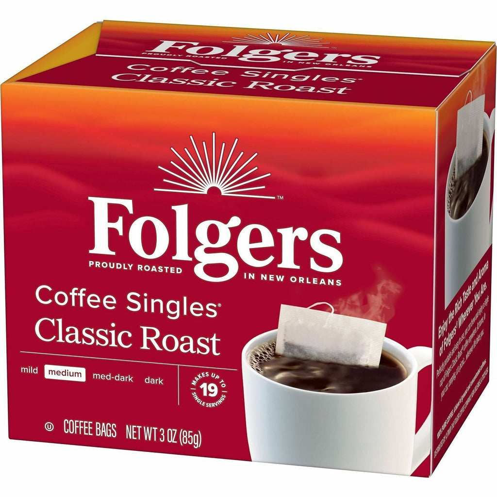 Folgers® Bag, Instant, Packet Singles Medium-Roast Coffee Bags