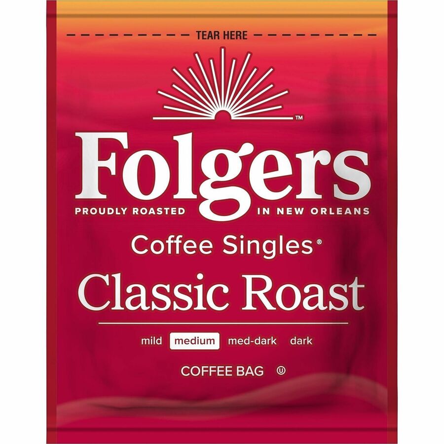 Folgers® Bag, Instant, Packet Singles Medium-Roast Coffee Bags