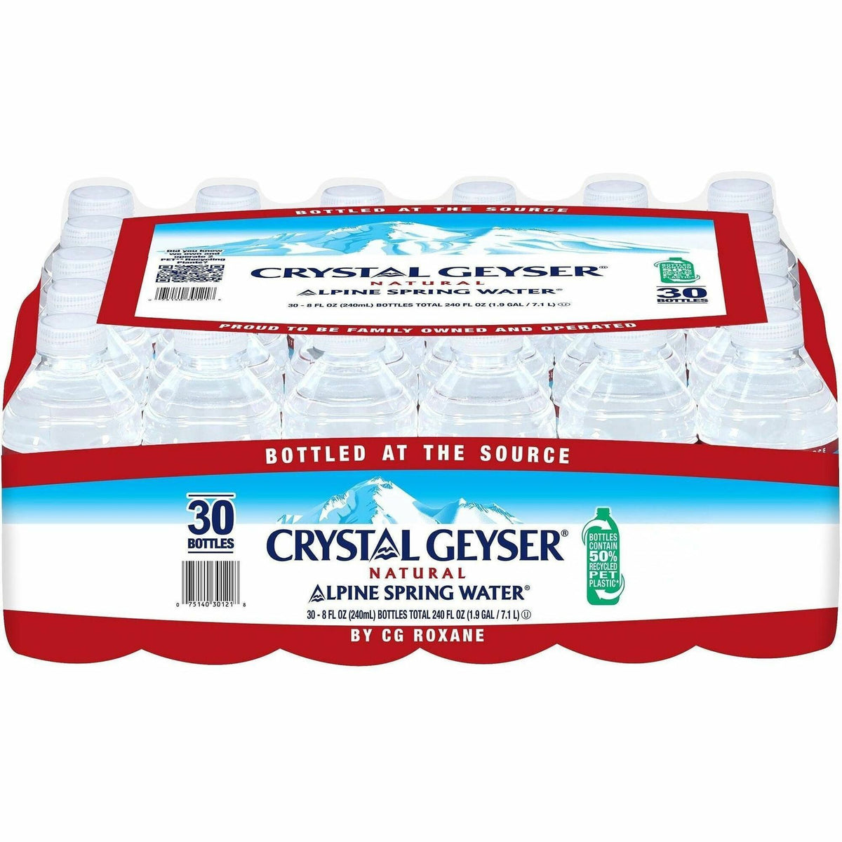 Crystal Geyser Water Alpine Spring Bottled Water