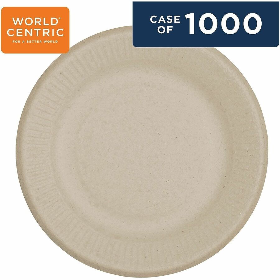 World Centric Compostable Fiber Plate