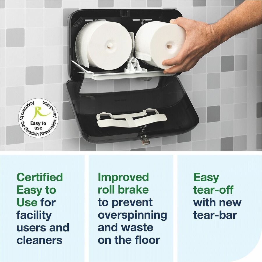 TORK OptiServe Coreless 2-Roll Bath Tissue System