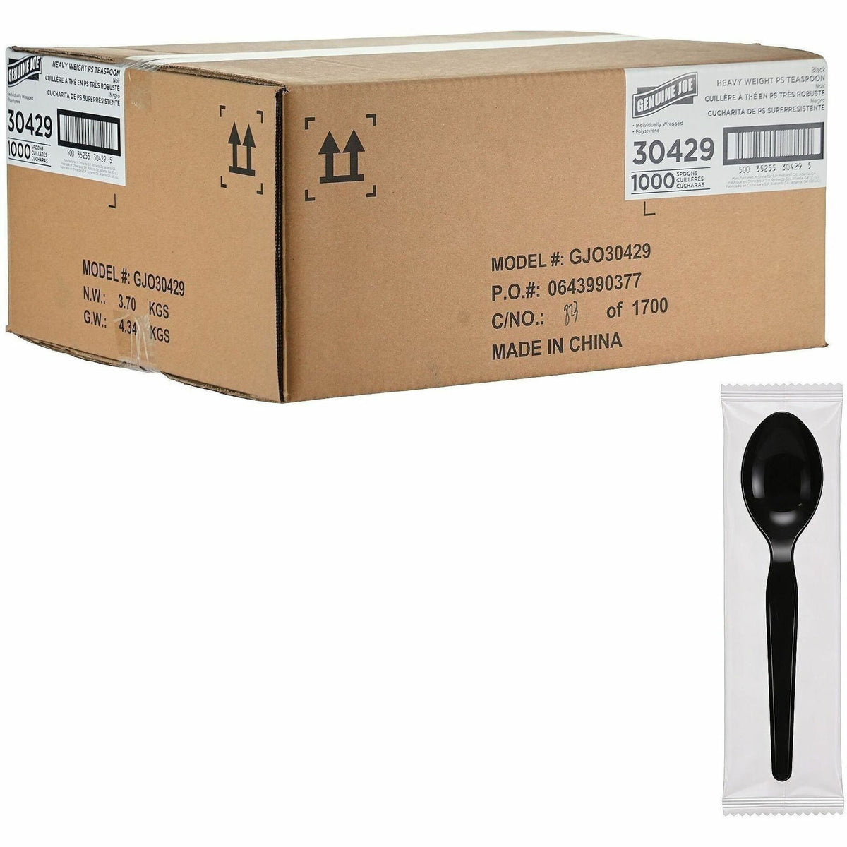 Genuine Joe Disposable Polystyrene Cutlery