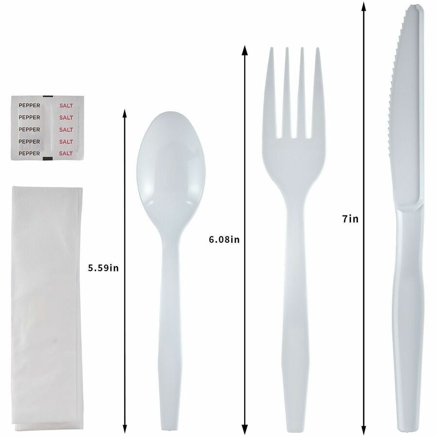 Genuine Joe 6-Piece Medium-Weight Utensil Kit