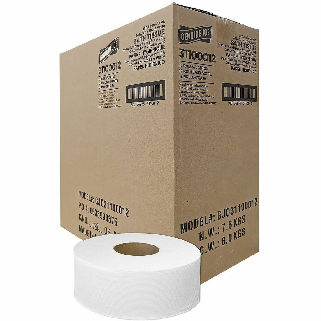 Genuine Joe Jumbo 2-Ply Bathroom Tissue