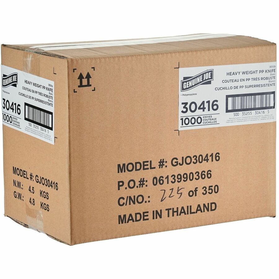 Genuine Joe Heavy-Weight Polypropylene Cutlery