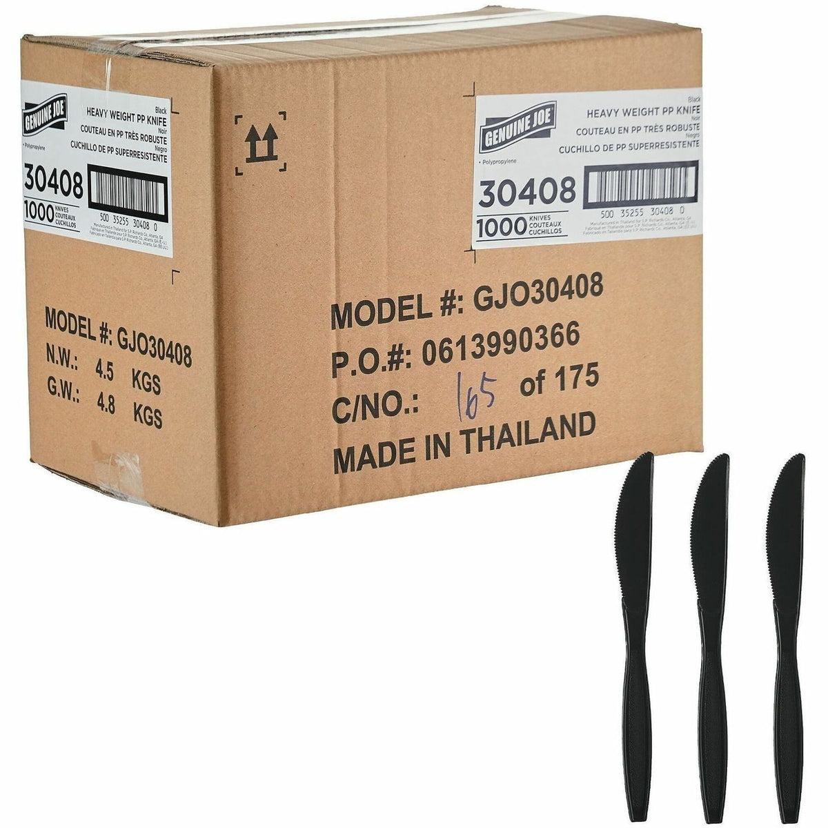 Genuine Joe Heavy-Weight Polypropylene Cutlery