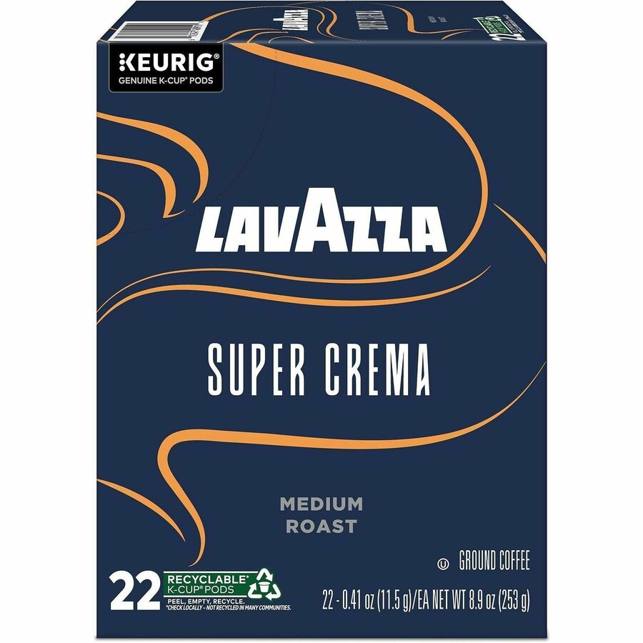 Lavazza K-Cup, Pod, Ground Super Crema K-Cup Coffee Pods
