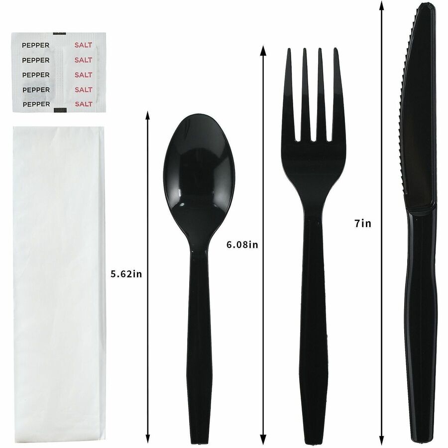 Genuine Joe 6-Piece Medium-Weight Utensil Kit