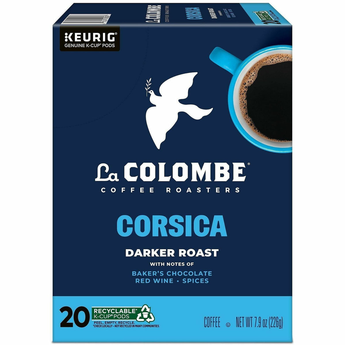 La Colombe K-Cup, Pod, Ground Corsica K-Cup Coffee Pods