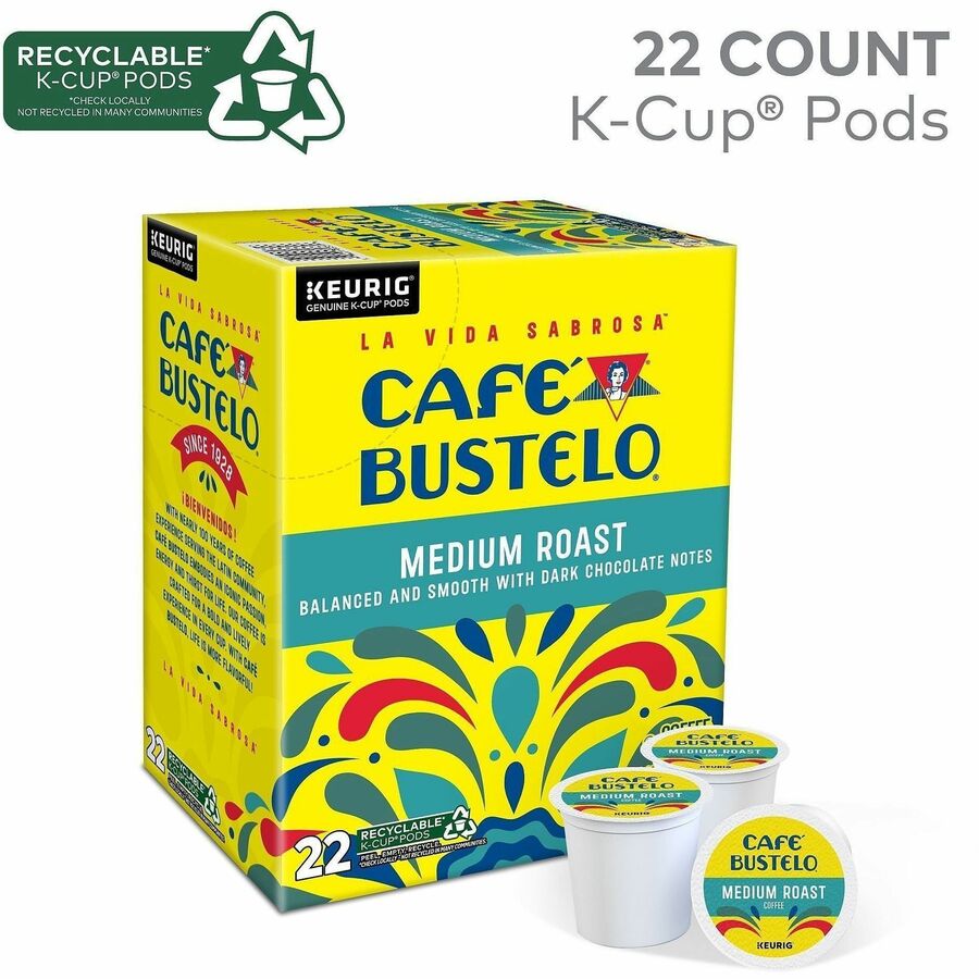 Café Bustelo K-Cup, Pod Medium-Roast K-Cup Coffee Pods