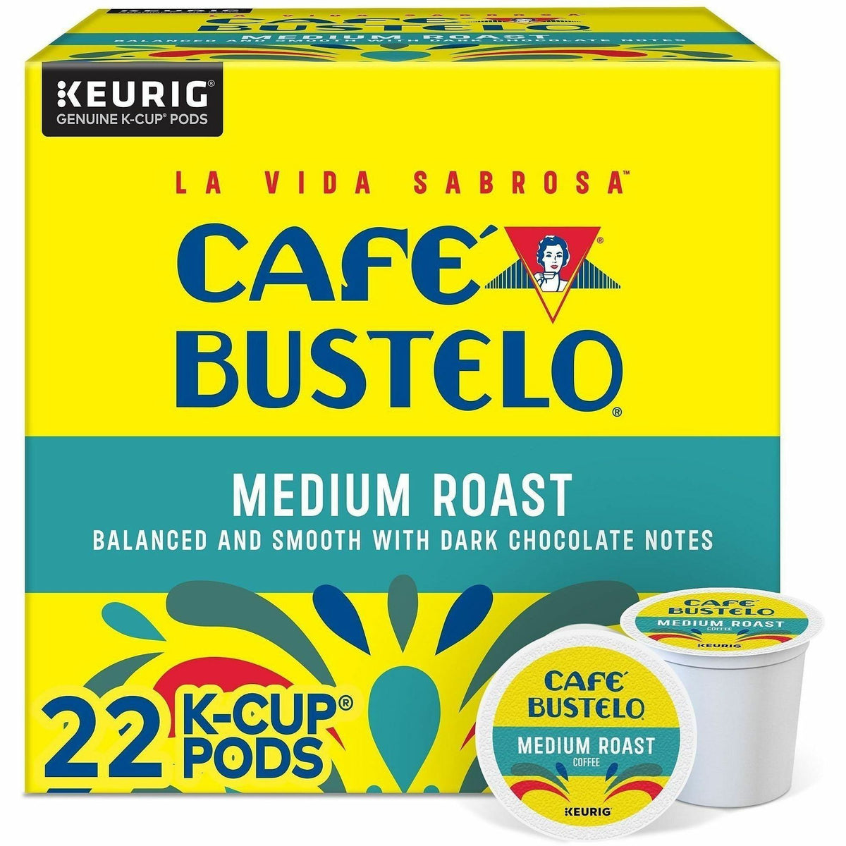 Café Bustelo K-Cup, Pod Medium-Roast K-Cup Coffee Pods