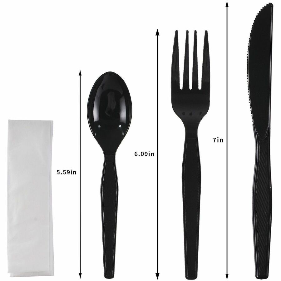 Genuine Joe 4-Piece Medium-Weight Utensil Kit