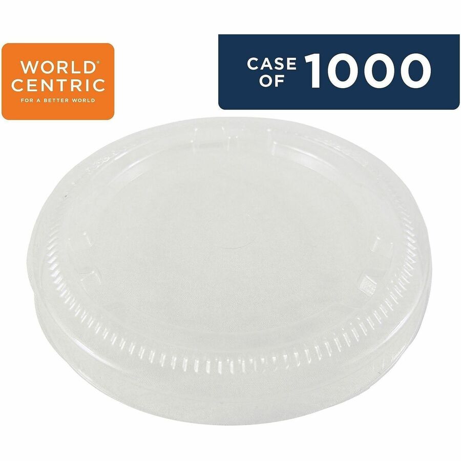 World Centric 12oz-22oz Clear Cold Cup Lids