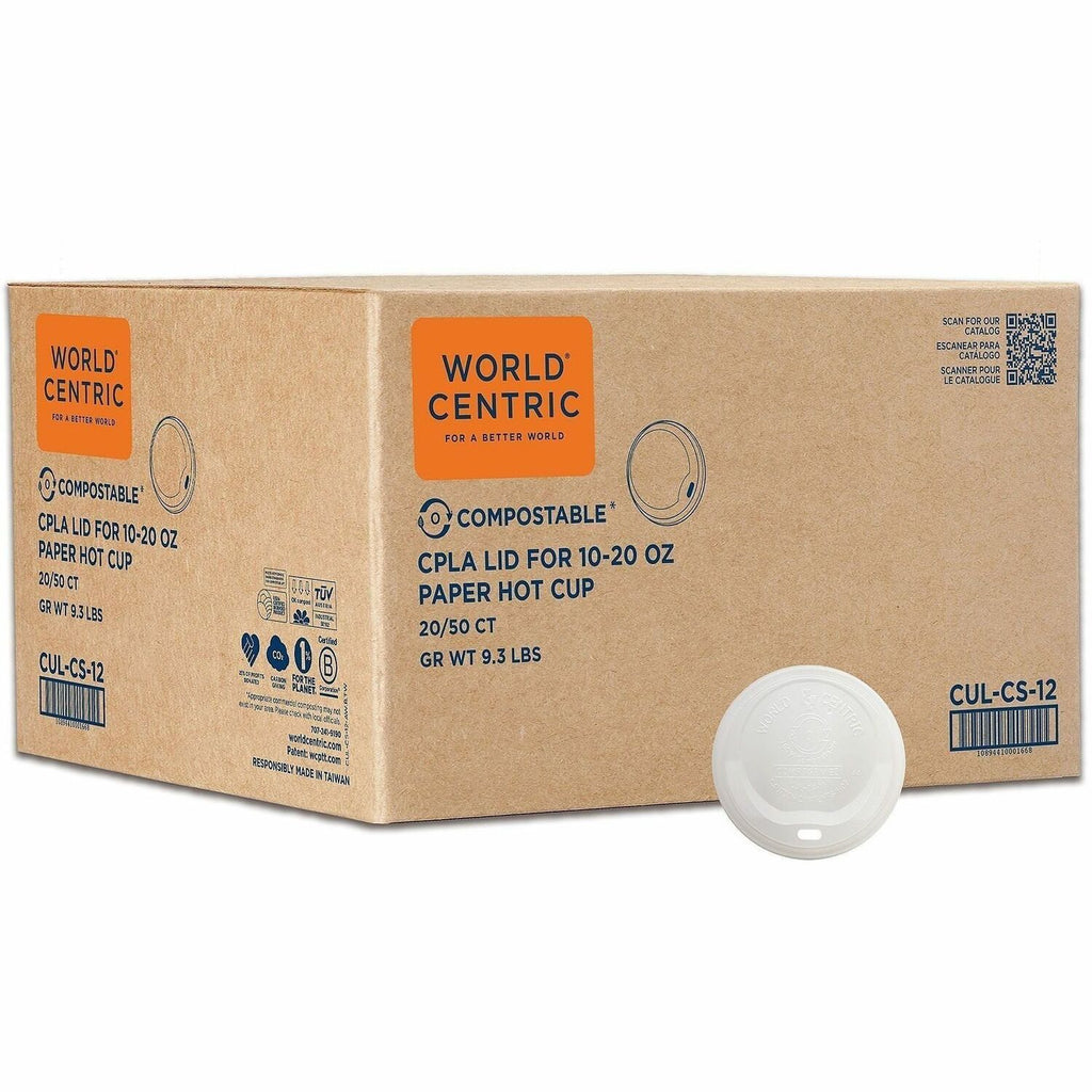 World Centric 12oz-22oz Clear Cold Cup Lids