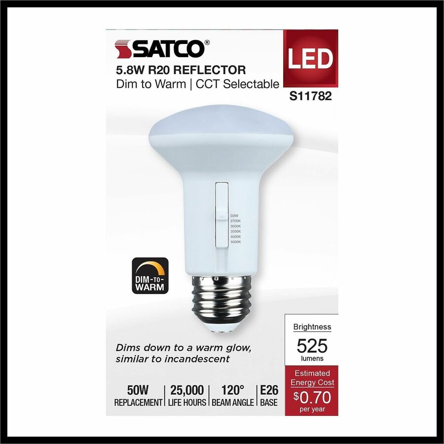Satco LED R20 Reflector Bulbs