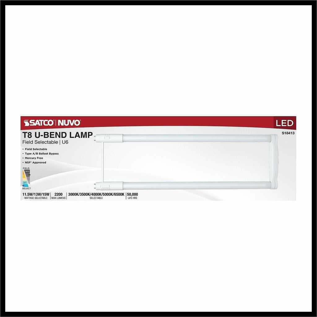 Satco LED Filament U-Bend Bulb