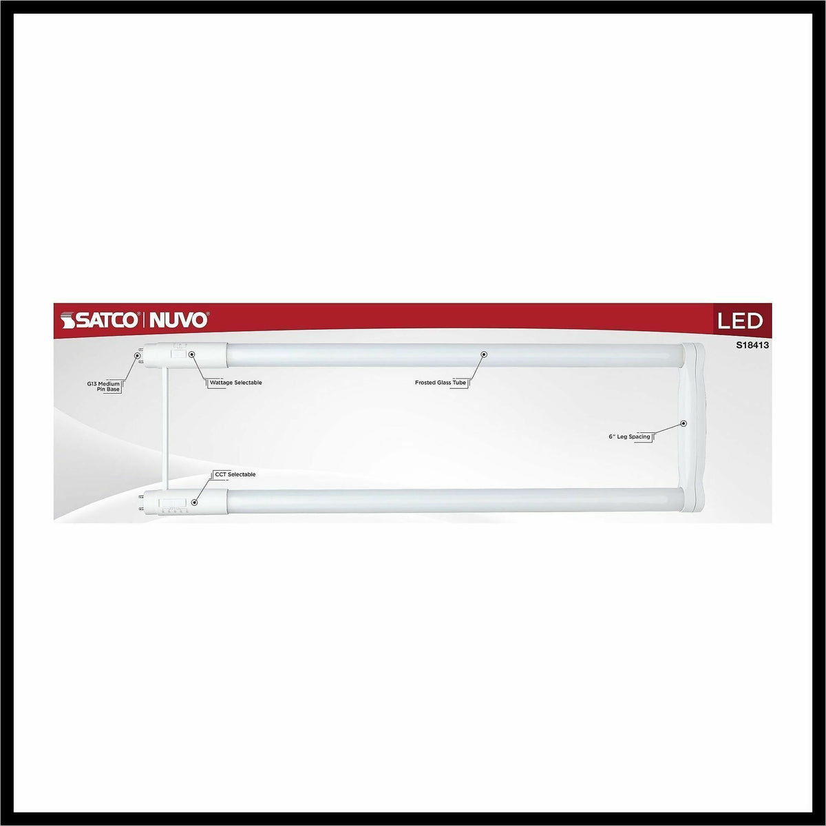 Satco LED Filament U-Bend Bulb