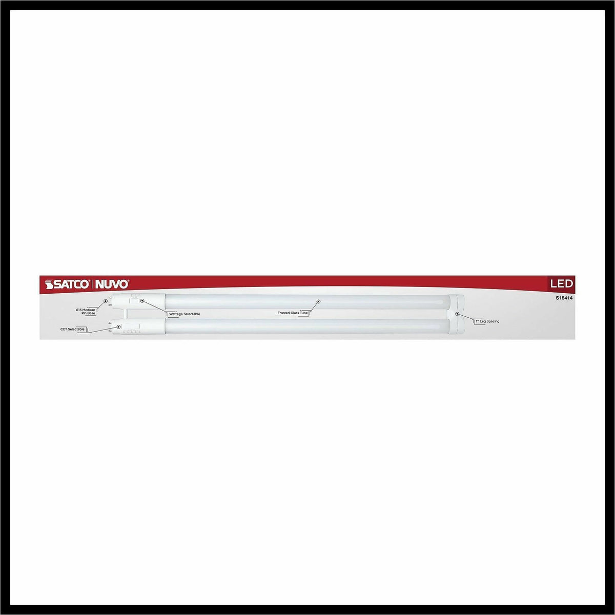 Satco LED Filament U-Bend Bulb