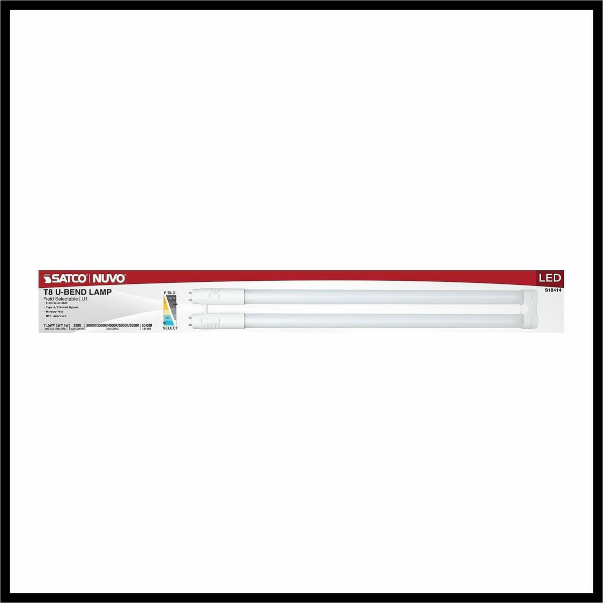 Satco LED Filament U-Bend Bulb