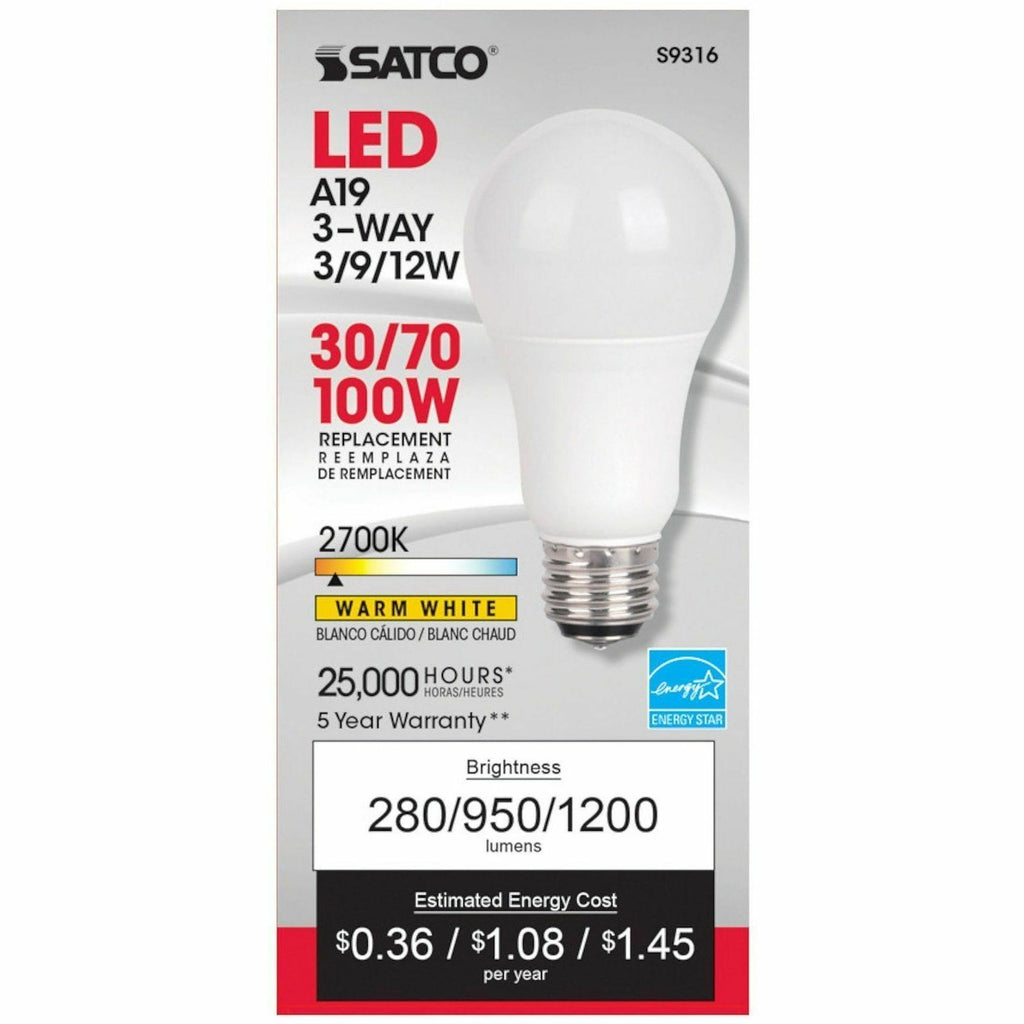 Satco A19 LED Frosted Bulb