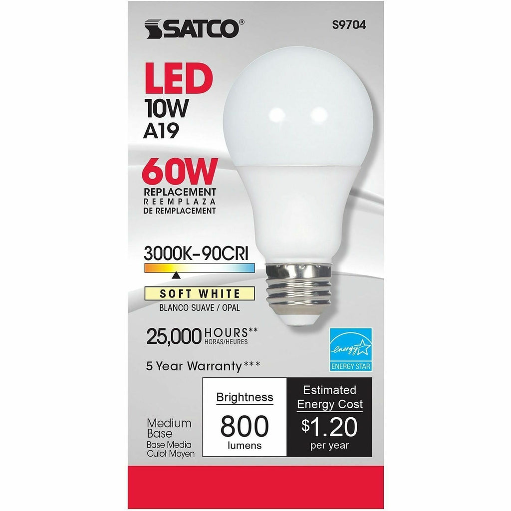 Satco A19 LED Frosted Bulb
