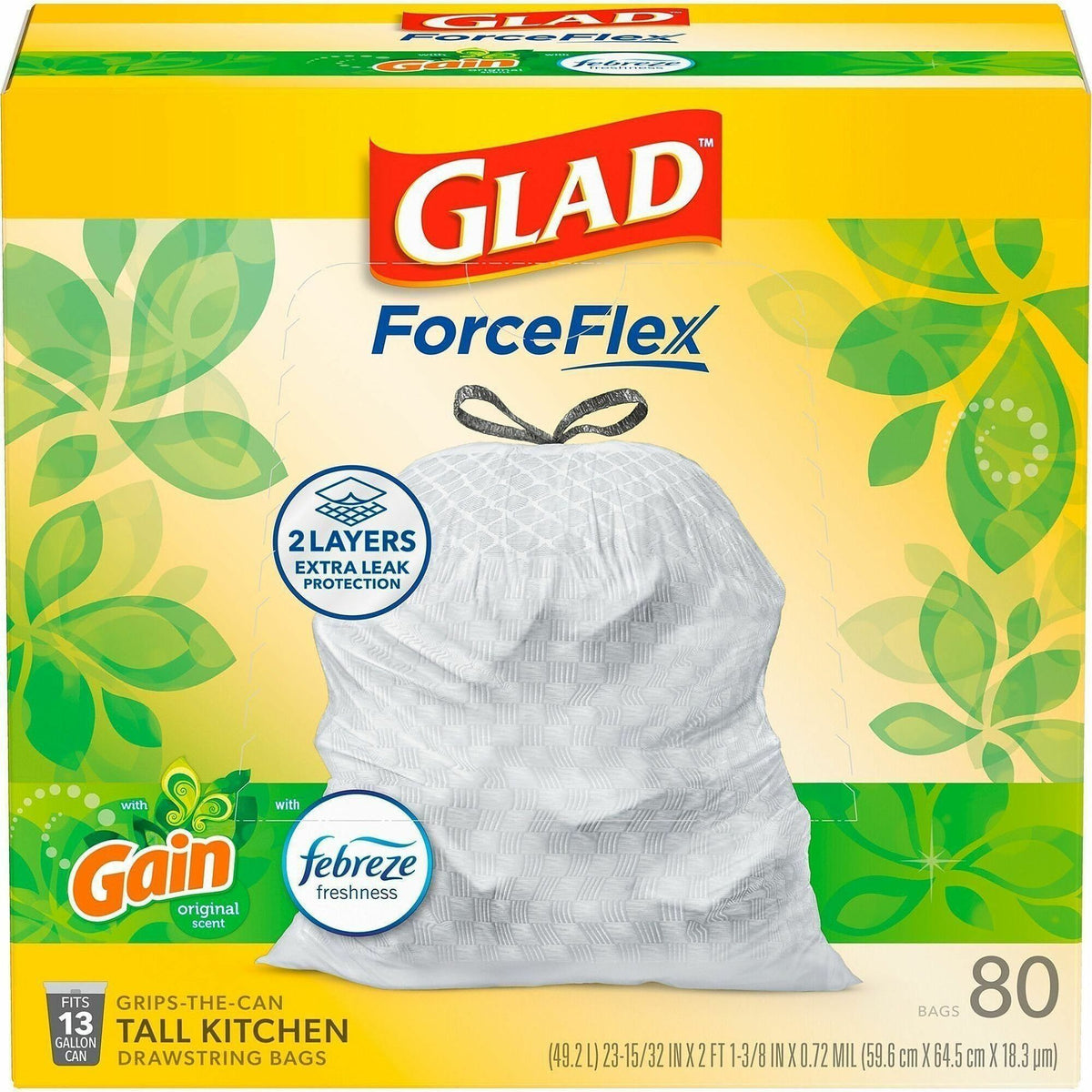 Glad Drawstring Tall Kitchen Bags