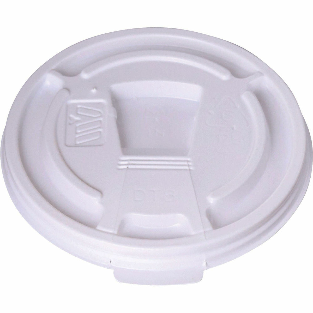 Genuine Joe Plastic Lids with Reclosable Slot
