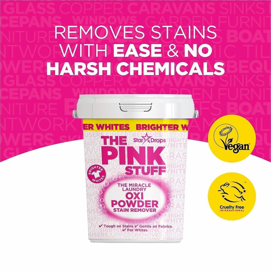 The Pink Stuff Laundry Oxi Powder Stain Remover