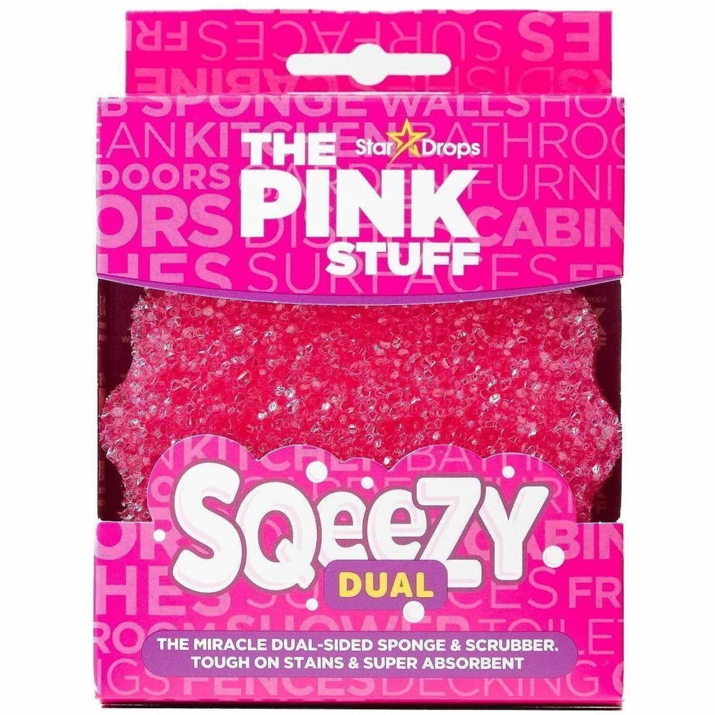 The Pink Stuff Sqeezy Dual Sided Sponge & Scrubber