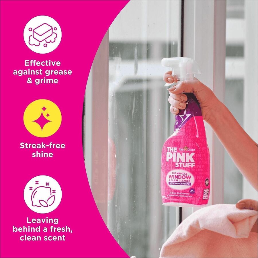 The Pink Stuff Window Cleaner with Rose Vinegar