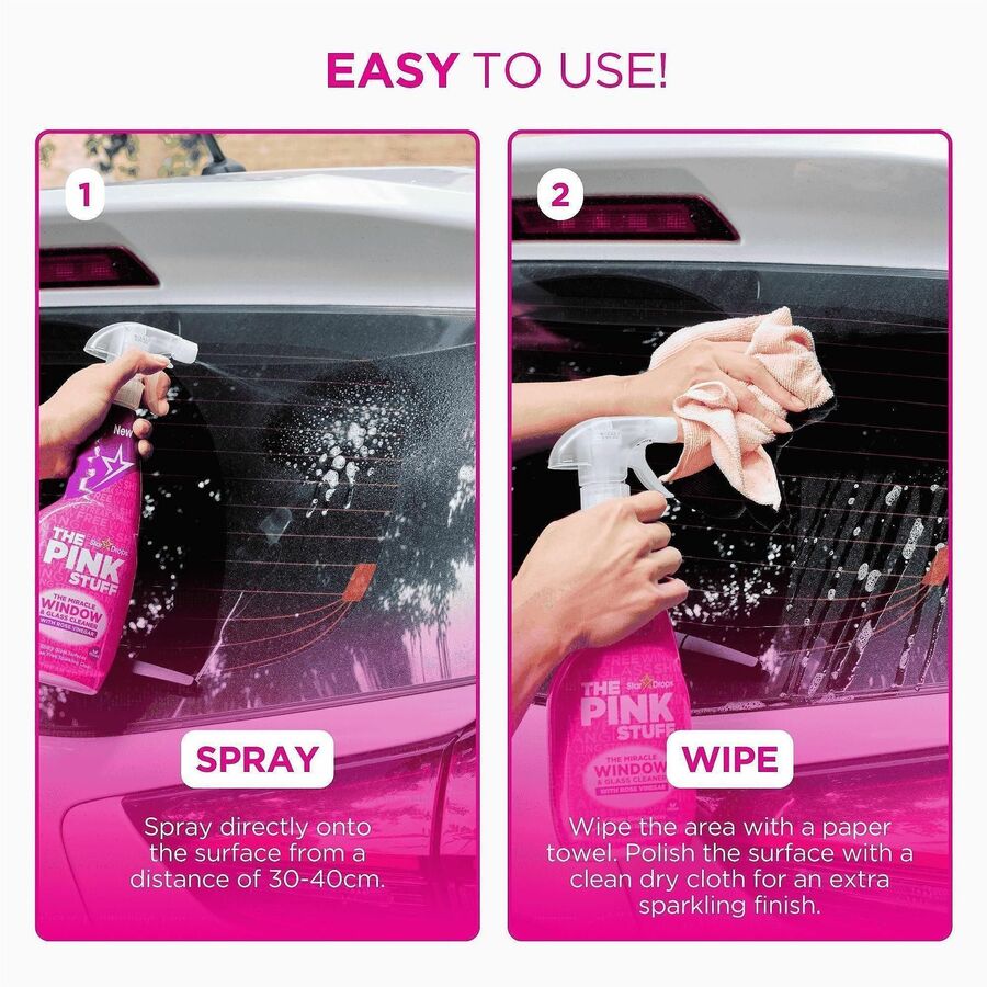 The Pink Stuff Window Cleaner with Rose Vinegar