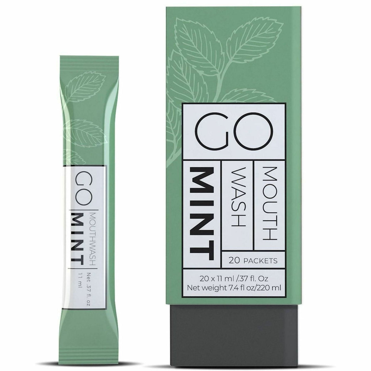 Go Mouthwash Travel-Sized Mint Mouthwash Packets