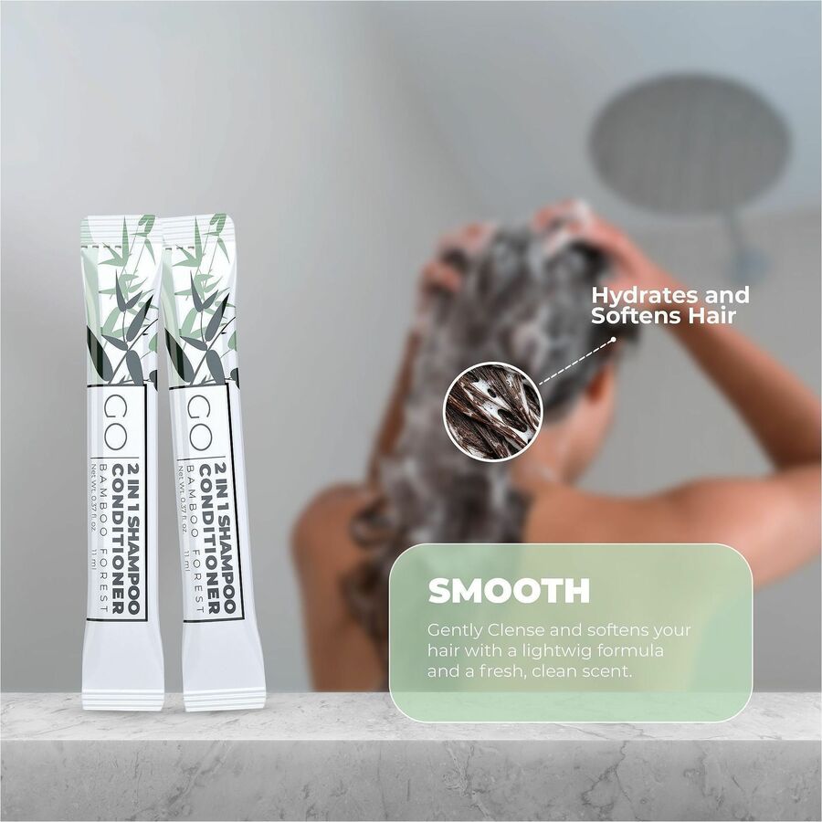 Go Essentials Travel-Size 2-in-1 Shampoo/Conditioner Packets