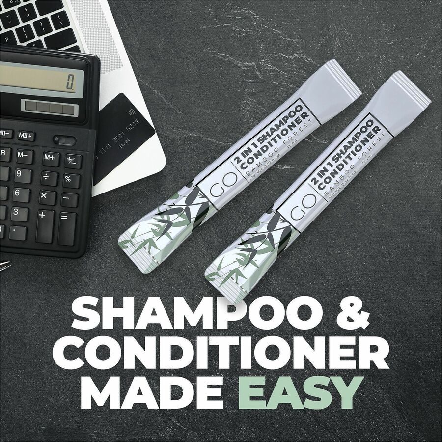 Go Essentials Travel-Size 2-in-1 Shampoo/Conditioner Packets