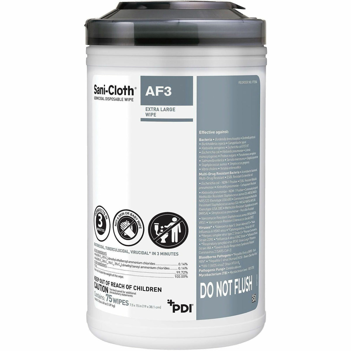 PDI Sani-Cloth AF3 Germicidal Wipes
