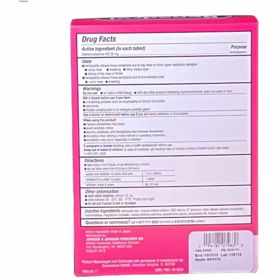 Lil' Drug Store Benadryl Allergy Relief Medication