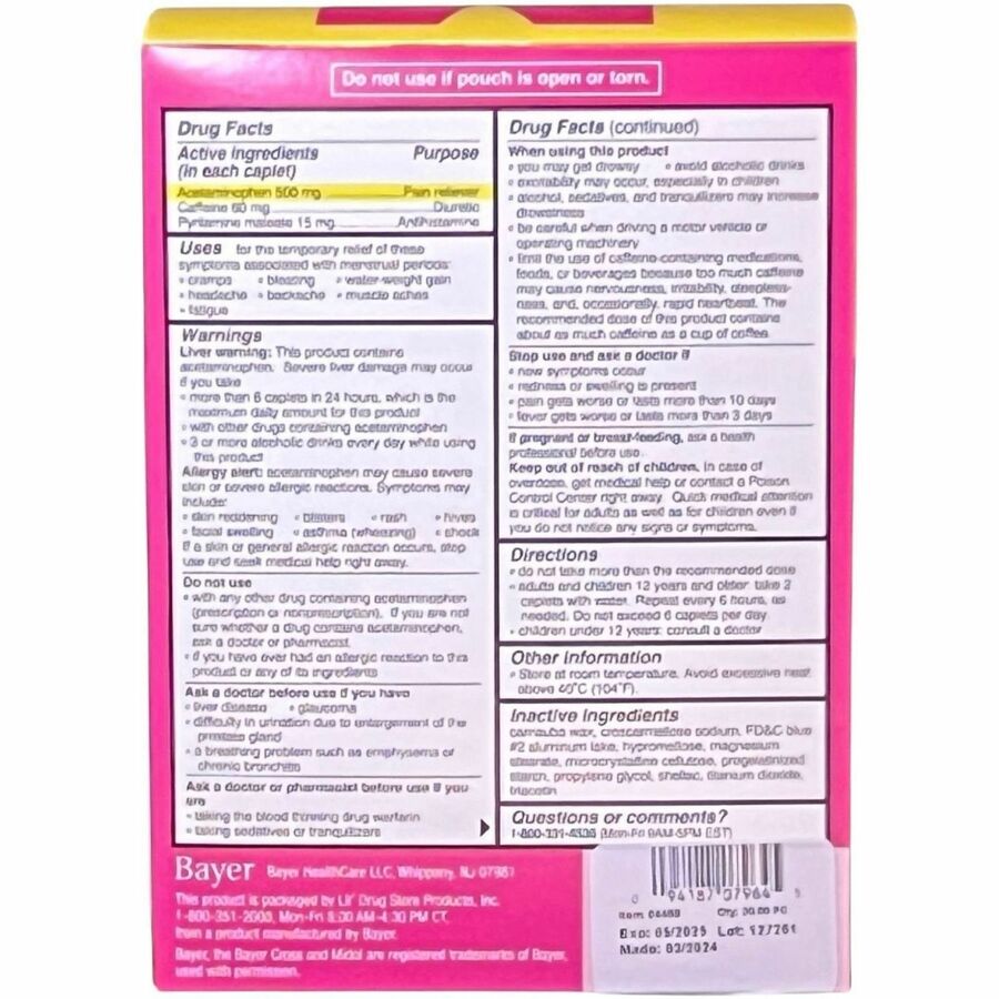 Lil' Drug Store Midol Menstrual Symptom Relief