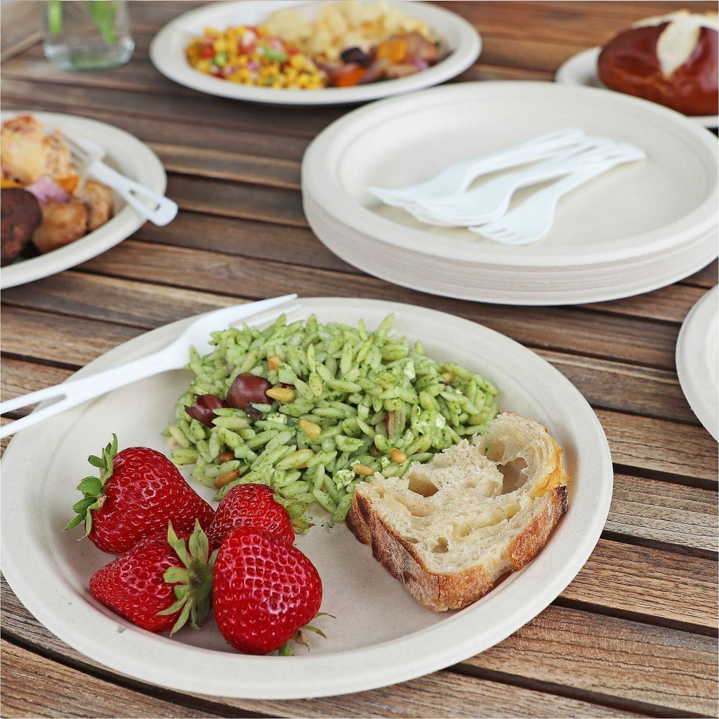 World Centric 9" Compostable Fiber Plates